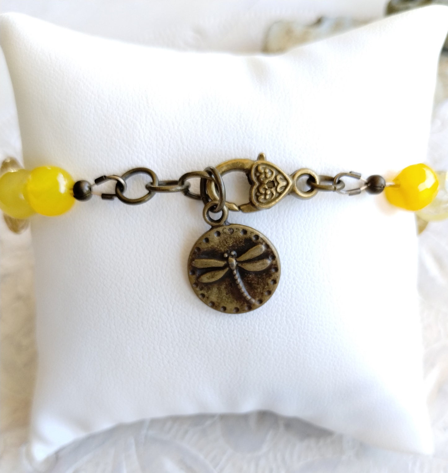 Yellow agate and citrine, prosperity bracelet, balance bracelet, yellow bracelet, protection bracelet