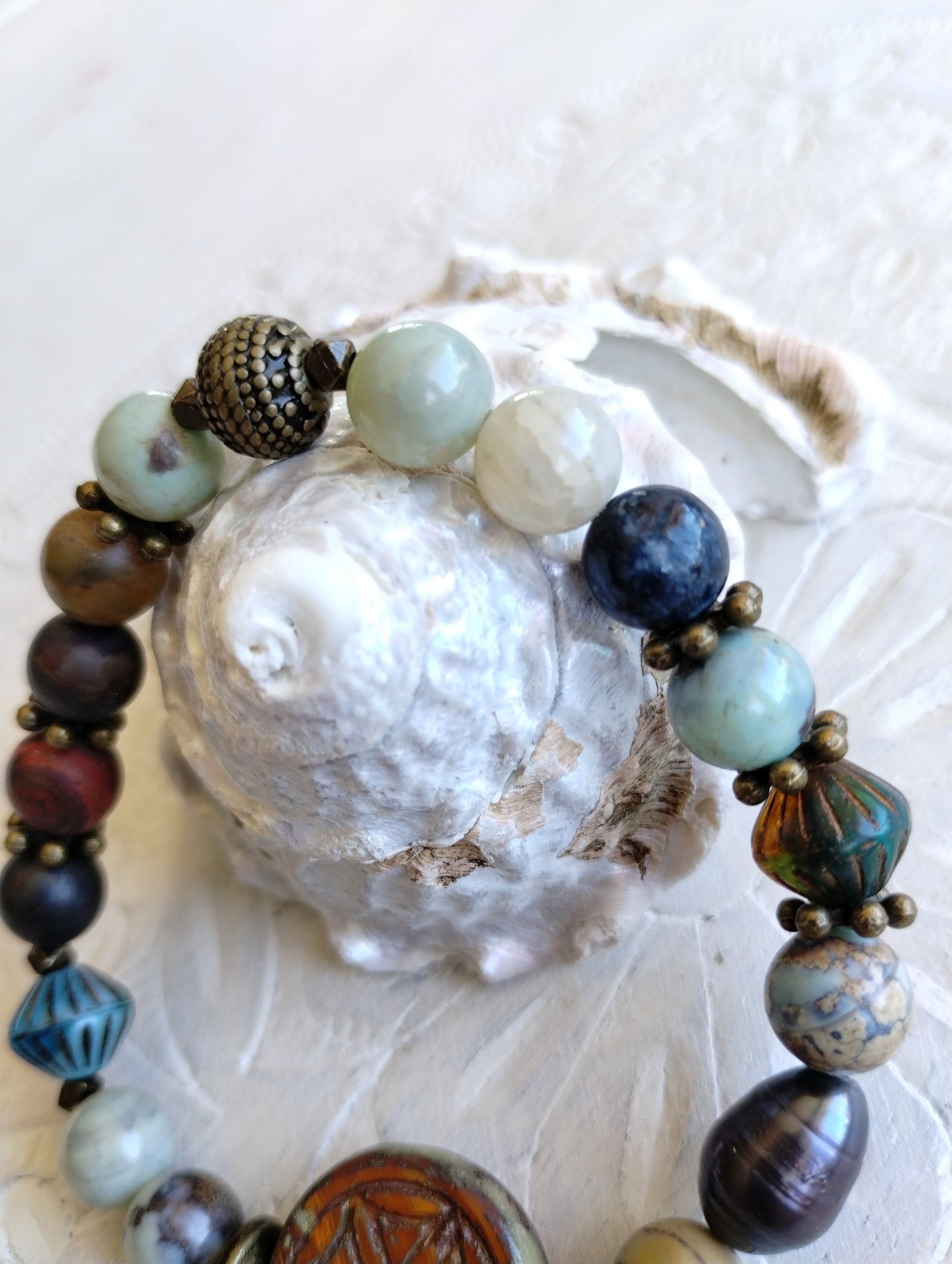Bead bracelet, Stone bracelet, mixed stone bracelet,