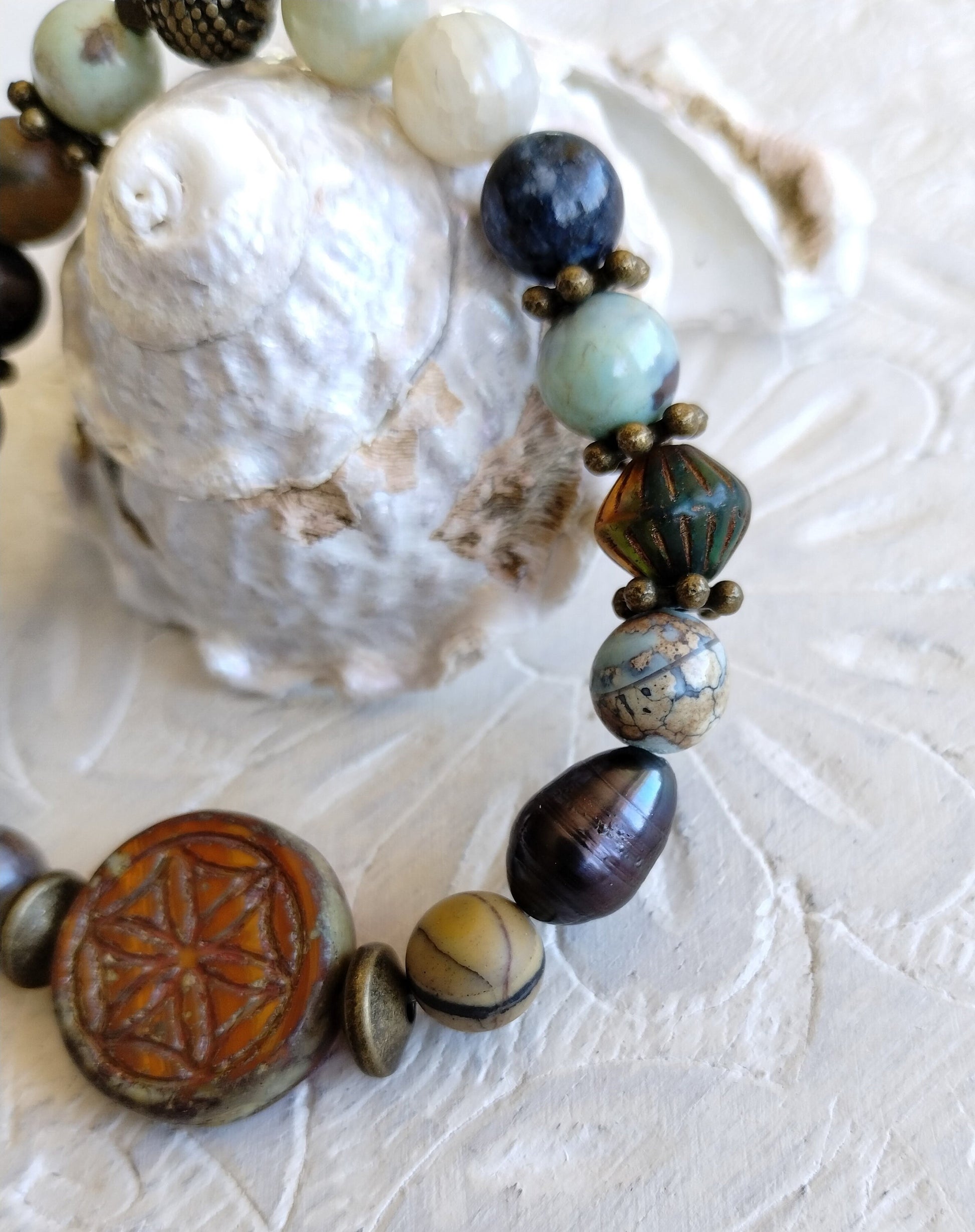 Bead bracelet, Stone bracelet, mixed stone bracelet,