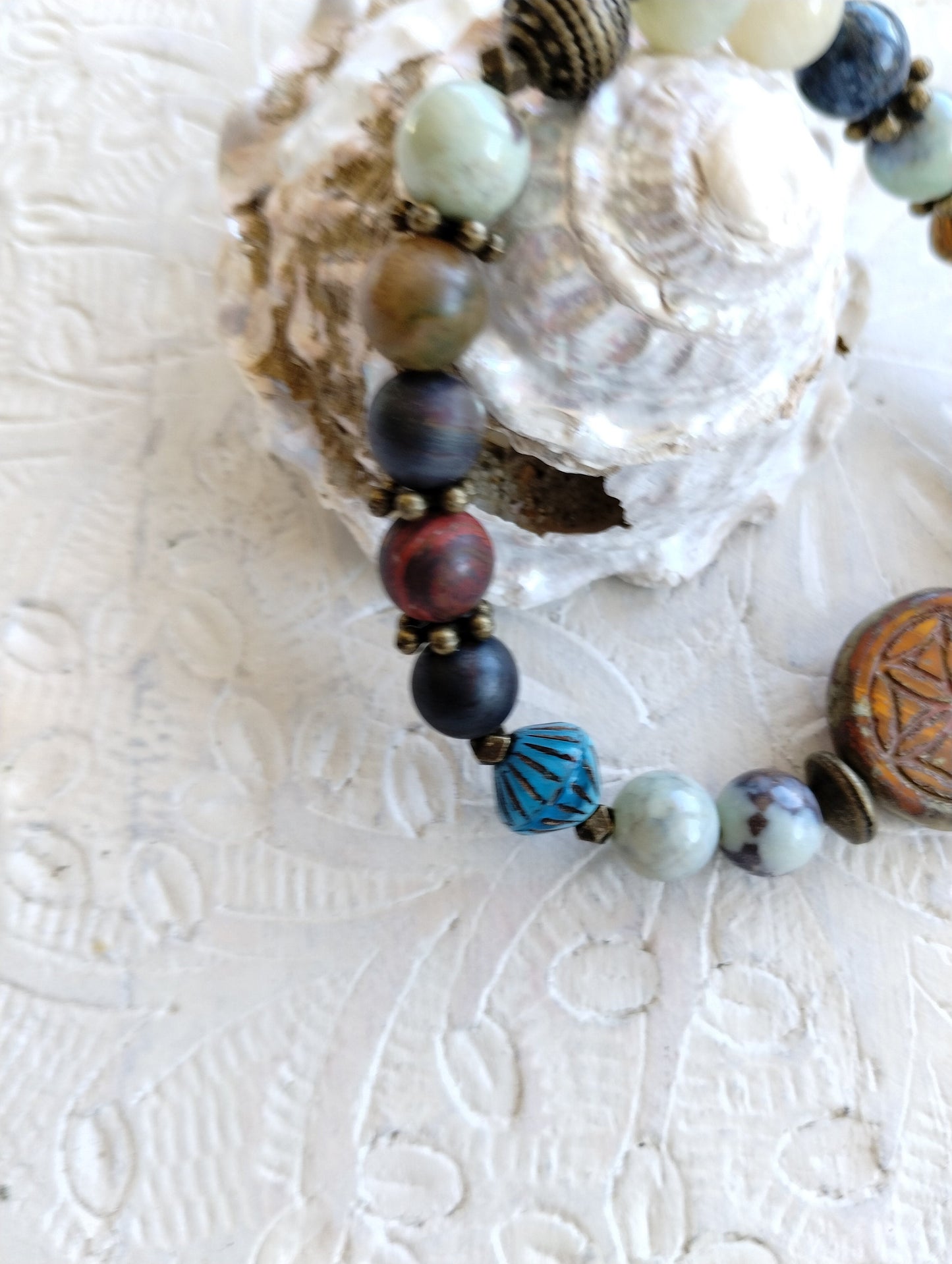 Bead bracelet, Stone bracelet, mixed stone bracelet,